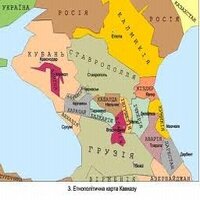 Этническая карта Северного Кавказа - пример